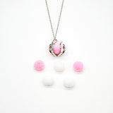 Gift Box - Chest White Gold Aroma Necklace + Purify Oil Blend