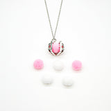 Gift Box - Chest White Gold Aroma Necklace + Purify Oil Blend - Rear View