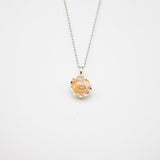 Gift Box - Aroma Necklace White Gold - Planet Nebula Nova (Pink) + Purify Oil Blend - Front View