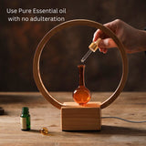 LUNA (Nebuliser+Ringlight) - Waterless Diffuser | Essential oil Burner | Aromatherapy| Home Fragrance - Side View