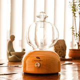 Oscar High Eco-Friendly Nebuliser (Wood) | Waterless Aroma Diffuser | No Plastics Pure Essential Oil Diffusing - Front View