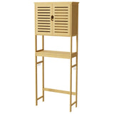 4-Tier Bamboo Bathroom Toilet Storage Rack
