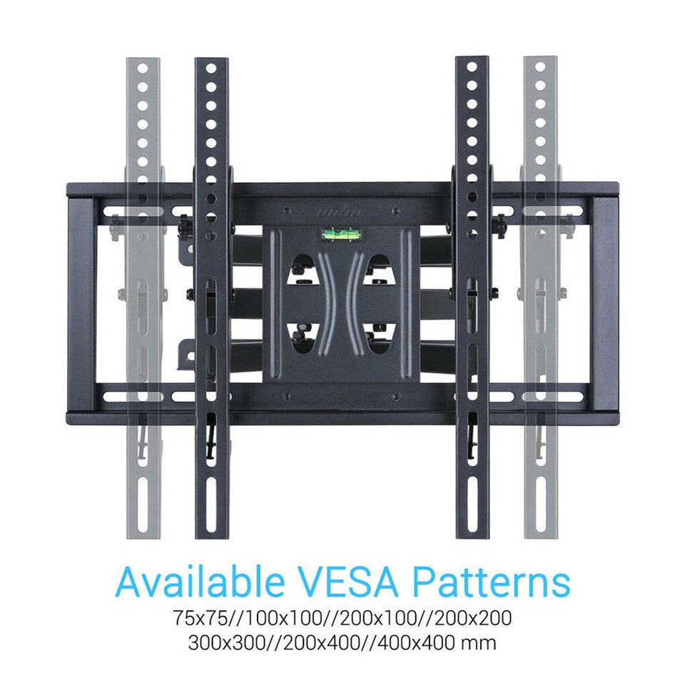 Tilt & Swivel Dual Arms TV Mount Cantilever Wall Bracket 40 46 50 55 56" LCD LED