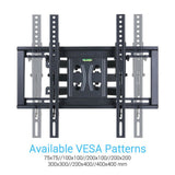 Tilt & Swivel Dual Arms TV Mount Cantilever Wall Bracket 40 46 50 55 56