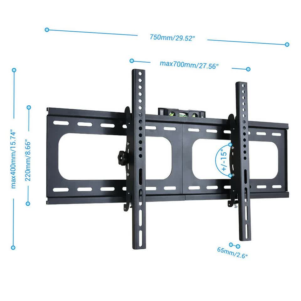 TV Wall Bracket Fixed Tilting For Upto 75" Inch LG Samsung Flat Screen