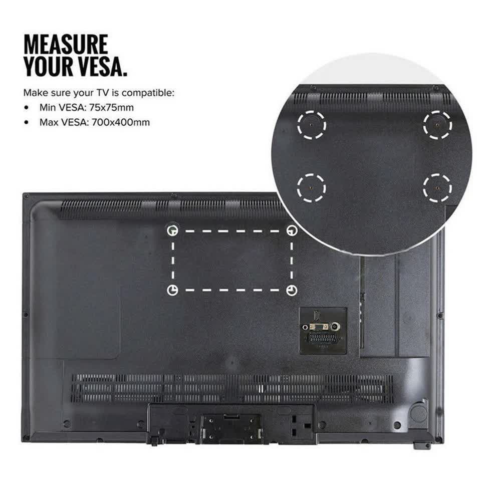 TV Wall Bracket Fixed Tilting For Upto 75" Inch LG Samsung Flat Screen