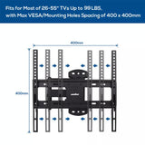 Wall Mount Bracket for 27 - 55 Inch SONY PANASONIC HISENSE KOGAN TCL LCD LED TV - 45-Degree Angle