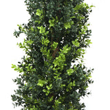 Artificial Potted Topiary Tree 120cm UV Resistant - 45-Degree Angle