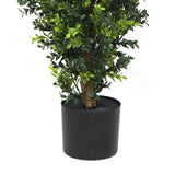 Artificial Potted Topiary Tree 120cm UV Resistant - Front View
