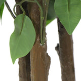 Artificial Ficus Tree 180cm Nearly Natural UV Resistant - Close-Up Angle