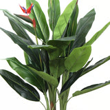 Artificial Bird Of Paradise Plant 150cm (Red Flowers) - Side View