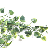 Artificial Hanging Plant (Heart Leaf) UV Resistant 90cm - Side View