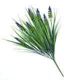 Artificial Dense English Lavender Stem UV Resistant 50cm - Top-Down View