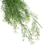 Artificial Hanging Plant (Natural Green) UV Resistant 90cm - 45-Degree Angle