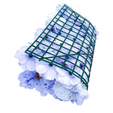Artificial Flower Wall Backdrop Panel 40cm X 60cm Mixed Lilac Flowers - Rear View