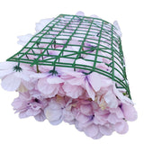 Artificial Flower Wall Backdrop Panel 40cm X 60cm Faux Pink Flowers - 45-Degree Angle
