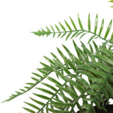 Large Artificial Hanging Basket (Fern Hanging Basket) - Side View