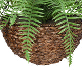 Large Artificial Hanging Basket (Fern Hanging Basket) - Front View