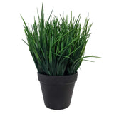 Artificial Ornamental Potted Dense Green Grass UV Resistant 30cm (Overstock Clearance) - Front View