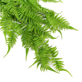 Artificial Hanging English Fern (Two-Tone) Foliage UV Resistant 80cm - Rear View