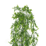 Artificial Dense Hanging Evergreen Plant (Two-Tone) UV Resistant 80cm - Front View