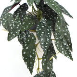 Artificial Bergonia Plant In Decorative Bowl 30cm - Side View