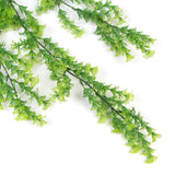 Artificial Hanging Bell Leaf Plant 80cm Long UV Resistant - Top-Down View