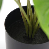 Potted Artificial Split Philodendron Plant With Real Touch Leaves 35cm