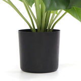 Dense Potted Artificial Split Philodendron Plant With Real Touch Leaves 50cm - 45-Degree Angle