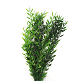 Artificial Bamboo Leaf Stem UV 30cm - Side View