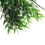 Artificial Bamboo Leaf Stem UV 30cm - Top-Down View