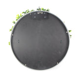 Flowering White Artificial Green Wall Disc UV Resistant 100cm (White Frame) - Close-Up Angle