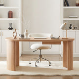 Harley Natural Office Desk - Front View
