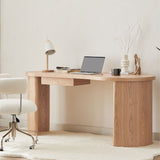 Harley Natural Office Desk - Side View