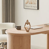 Harley Natural Office Desk - 45-Degree Angle