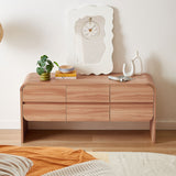 Olga Natural 6 Chest of Drawers - Side View
