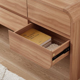 Olga Natural 6 Chest of Drawers - Rear View