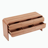Olga Natural 6 Chest of Drawers - Low Angle