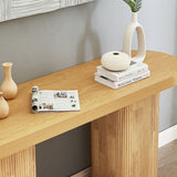 Tate Console Table - Natural - Top-Down View