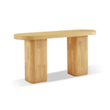Tate Console Table - Natural - Close-Up Angle