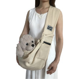 apricot Pet Carrier Sling Bag for Small Dogs and Cats - Up to 15kg