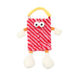 Red Striped Tissue Holder for Car - Fun Design - Front View