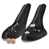 Large Black Shoe Stretcher with Cedar Wood Balls Size EUR 41-46 (Men's US 10-13 Women's 11.5-14.5) - Top-Down View
