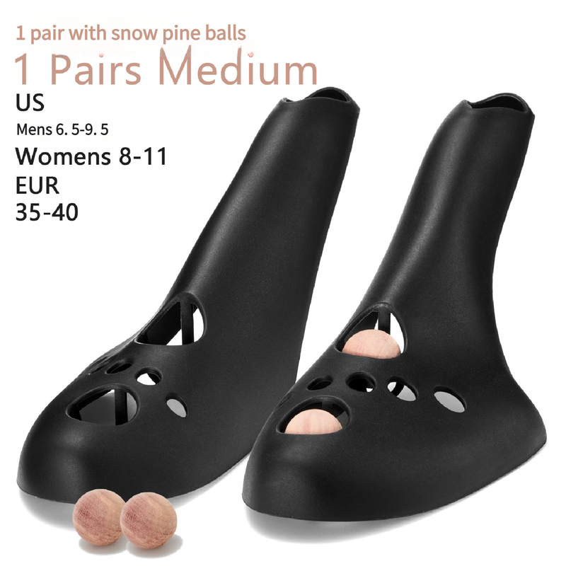 Medium Black Shoe Stretcher with Cedar Wood Balls Size EUR 35-40 (Men's US 6.5-9.5 Women's US 8-11)