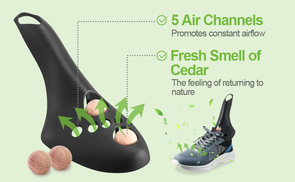 Medium Black Shoe Stretcher with Cedar Wood Balls Size EUR 35-40 (Men's US 6.5-9.5 Women's US 8-11)