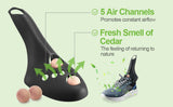 Medium Black Shoe Stretcher with Cedar Wood Balls Size EUR 35-40 (Men's US 6.5-9.5 Women's US 8-11) - Side View