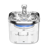 USB Powered Pet Water Fountain with Filter, Starter Kit (2L Capacity) - Front View