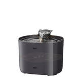 2.2L Beginner Package Pet Water Fountain with Faucet Flow and USB Interface – Black Design - Front View