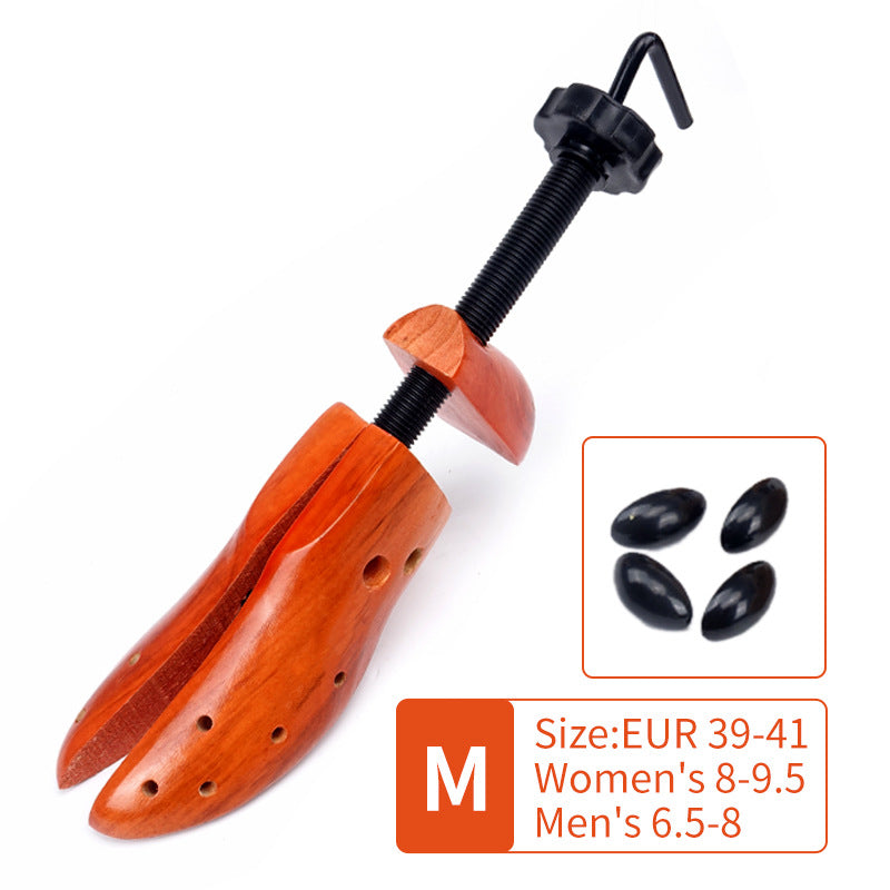 1 PCS Brown Adjustable Wooden Shoe Stretcher for Men & Women Medium Size (EUR 39-41)
