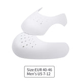 White Shoe Crease Protector for Men's Shoes Size EUR 40-46 (US 7-12) 10 Pairs